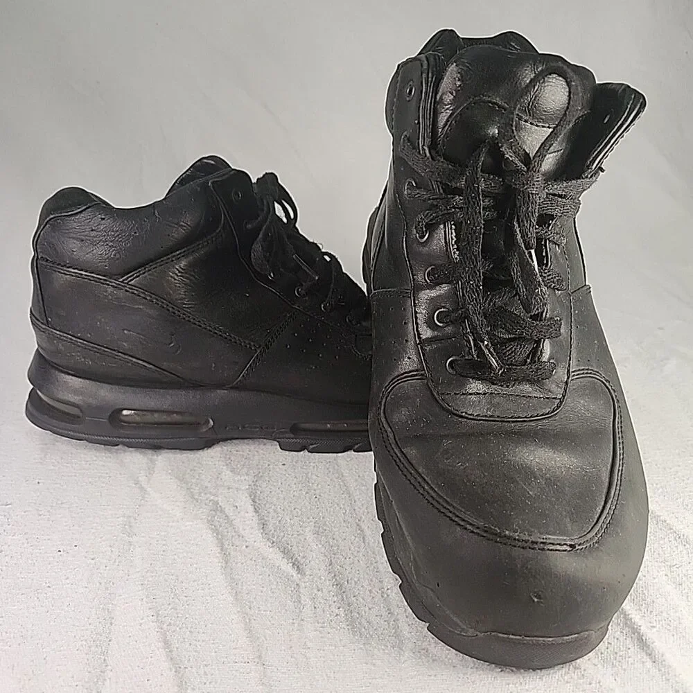 Shoes Nike Air Max Goadome ACG Leather Boots 10.5 Black Waterproof 865031-009
